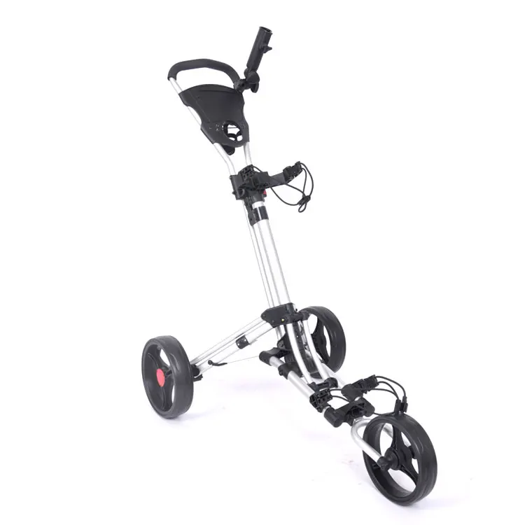 

Light-weight Aluminum Material Frame 3 Wheels Golf Push Pull Cart Golf Trolley