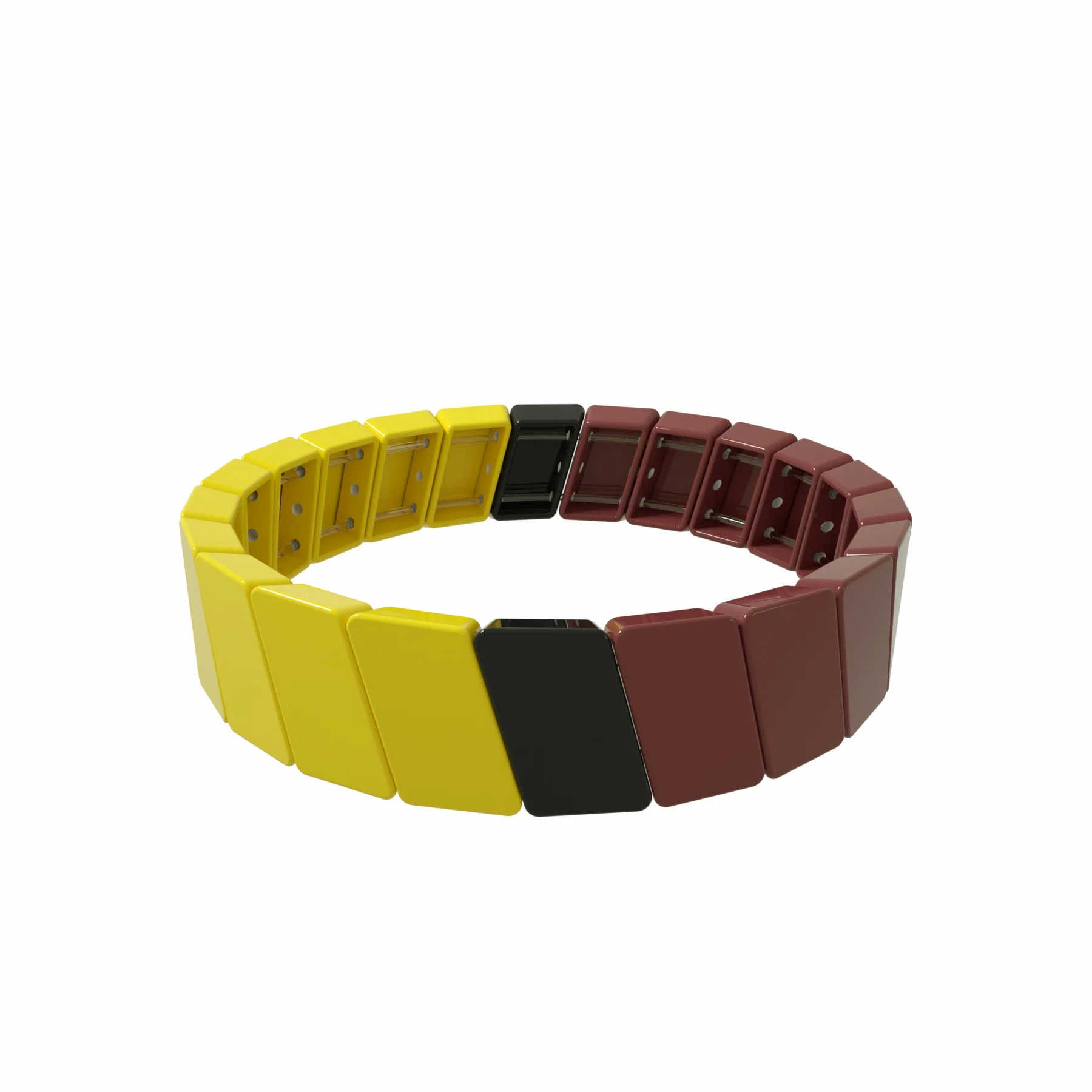 Разноцветные эмалированные браслеты в богемном стиле металлический эластичный