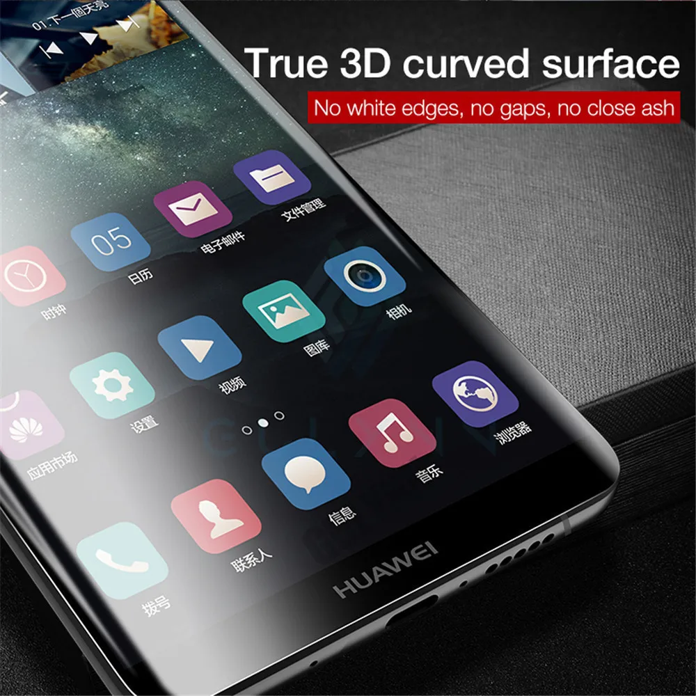 3D изогнутая закаленная мягкая защитная пленка для huawei P10 P20 mate 10 Lite Pro Защита экрана для Honor 9 10 V10 Lite не стекло