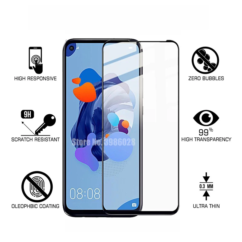 Закаленное стекло для объектива камеры 2-в-1 Huawei Nova 5 T t YAL-L21 6 26 дюймов Защита экрана