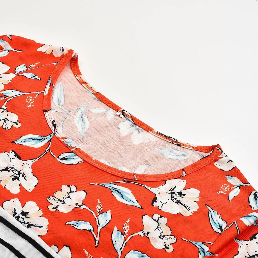 

Strip Print Pregnancy Tops Clothes Women Long Sleeve Pregnant Maternity Halloween Blouse Nursing Tops Breastfeeding Clothes