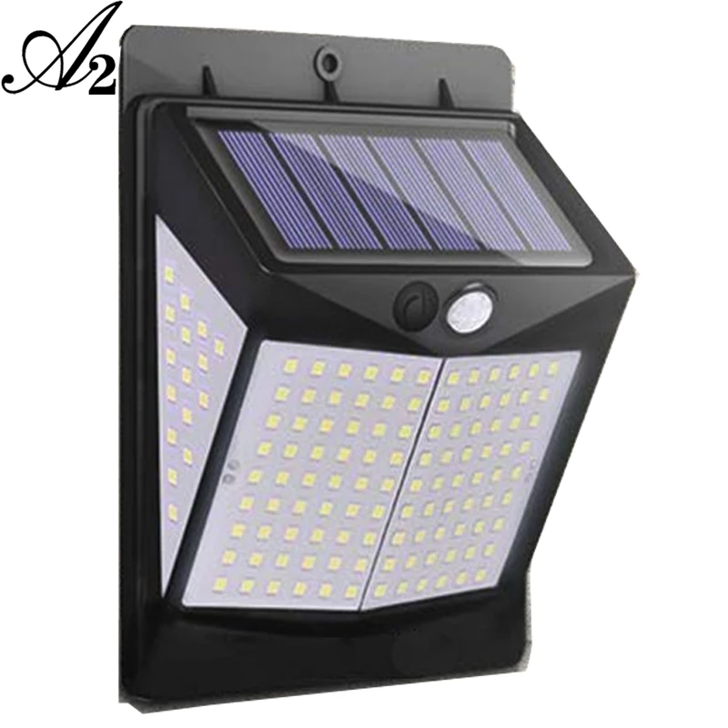 Лампа на солнечной батарее A2 с датчиком движения светодиодный светильник для