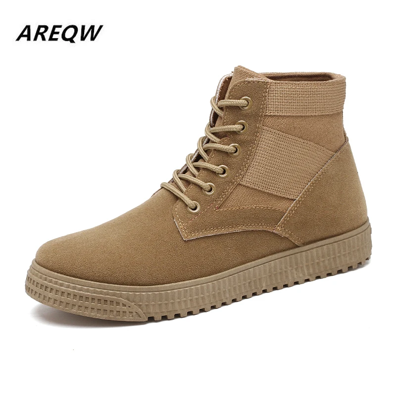 2019 тренд Модные ботинки martin Для мужчин удобные однотонного цвета британский