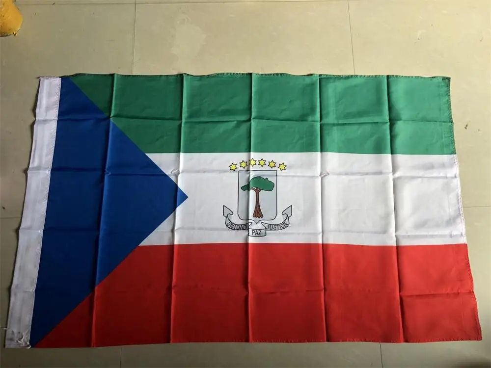 Печатные баннеры 90*150 см/60*90 см флаг страны Экваториальной Гвинеи 3x5 футов|Флаги и