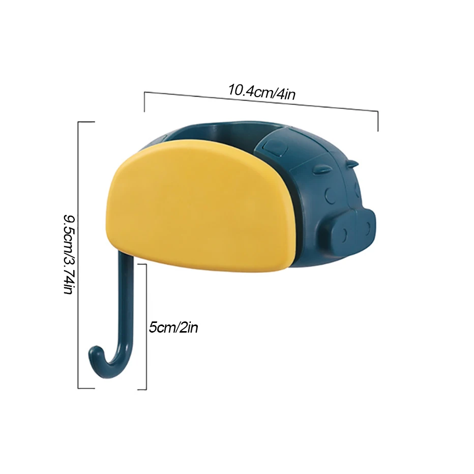 Симпатичный держатель для швабры без перфорации клейкая настенная декоративная