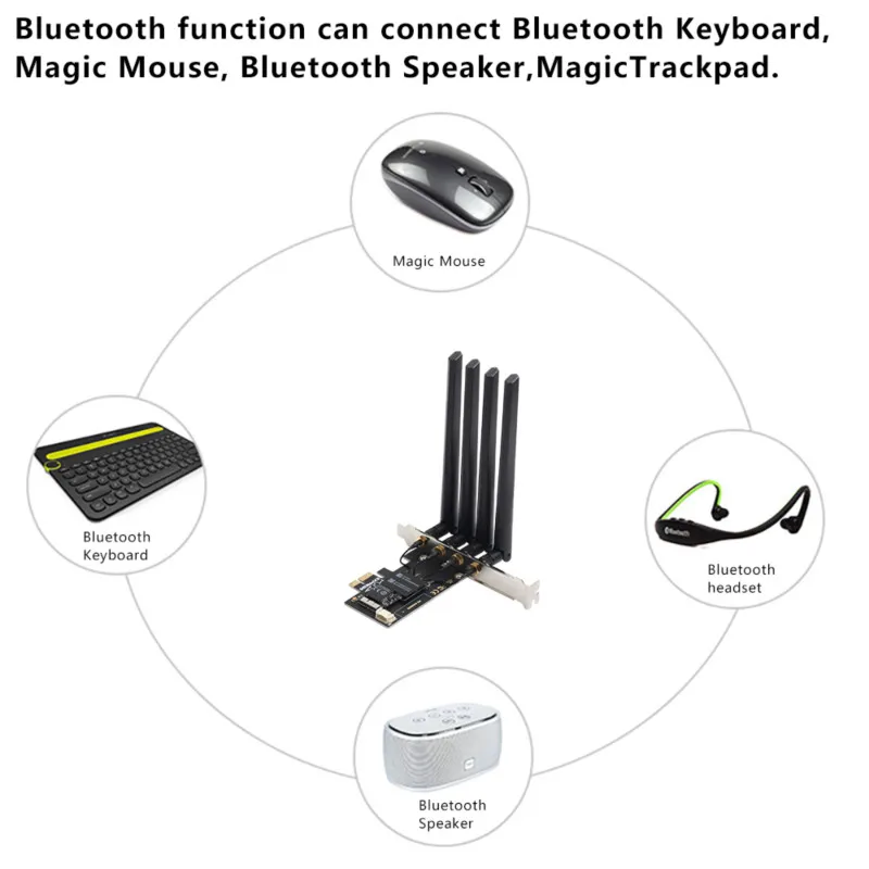 1750 Мбит/с PCIe настольная Wi Fi карта BCM94360CD для macOS Hackintosh 802.11ac 2 4G/5G Bluetooth 4 0