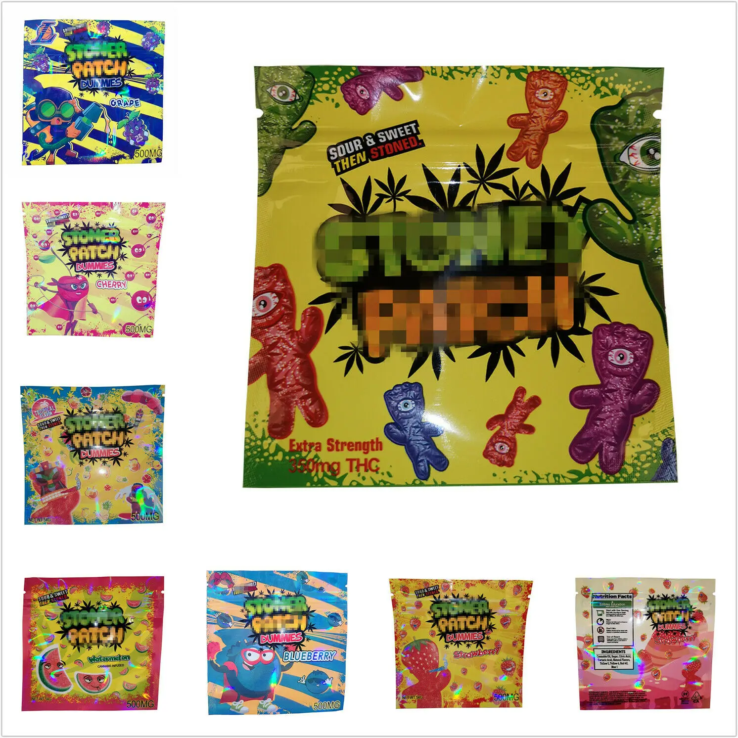 

New Stoney Candy Bag Polyester Film Sealing 350mg Packaging'Only with No Food' (DHL Free Express Delivery)