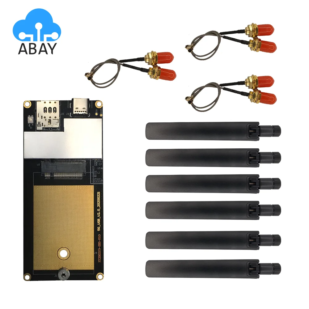 M.2 to USB Adapter With Pigtail GPS Antenna for M.2 5G Module Gosuncn GM800 CIB RM500Q-GL SIM8300G-M2 SIM8200EA-M2 Module