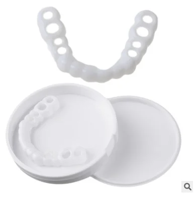 Силиконовые верхние/нижние виниры для искусственных зубов отбеливающая