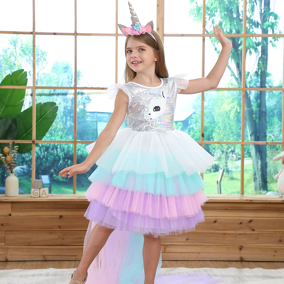 Платье Otisbaby радужное для девочек 2-10 лет