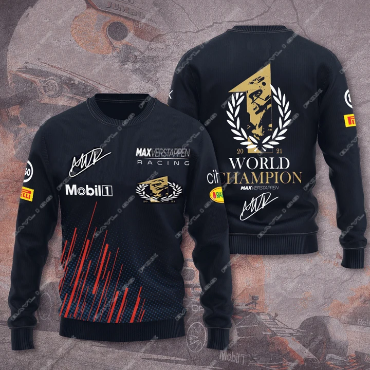 

F1 Red Color Bull Racing 2021 Drivers CHAMPION WORLD T-shirt MAX Car Fan Summer Polyester New Formula one Polar Team Long Jersey