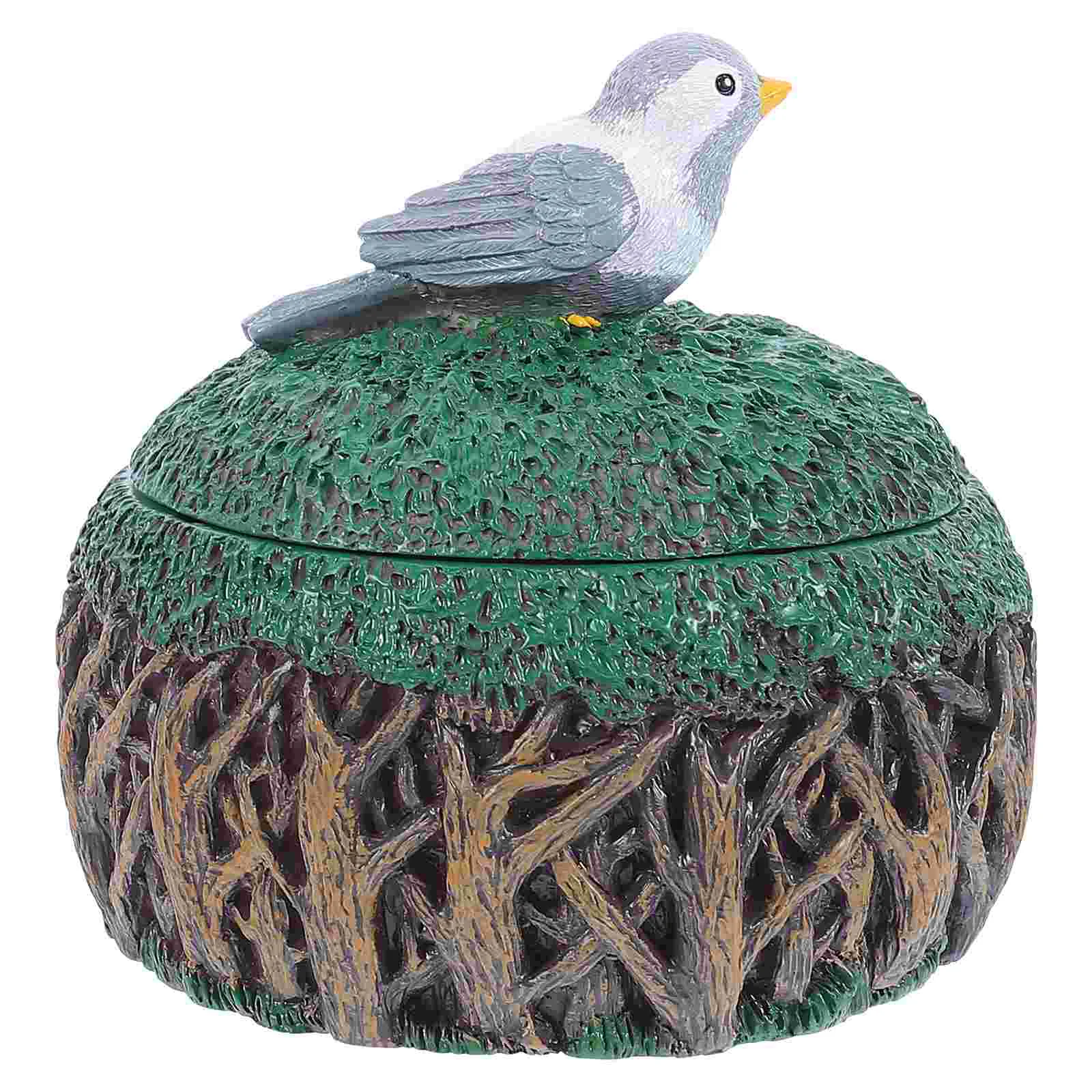 

Resin Ashtray Cigarette Butt Container Multifunctional Storage Box Ashtray Decor