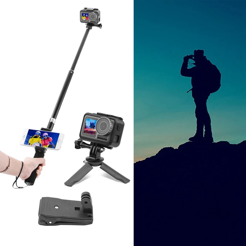 Underwater Sports Camera Fixed Car Bicycle Bracket Self-Timer Extension Pole Tripod For Osmo Action | Электроника