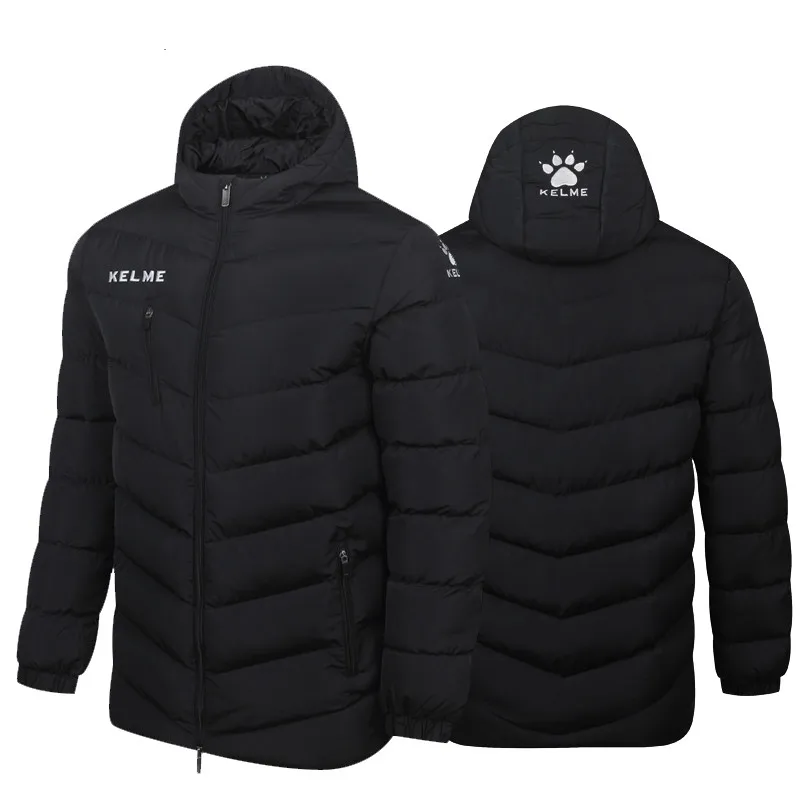 Мужская зимняя куртка KELME с капюшоном для мальчиков спортивная пары
