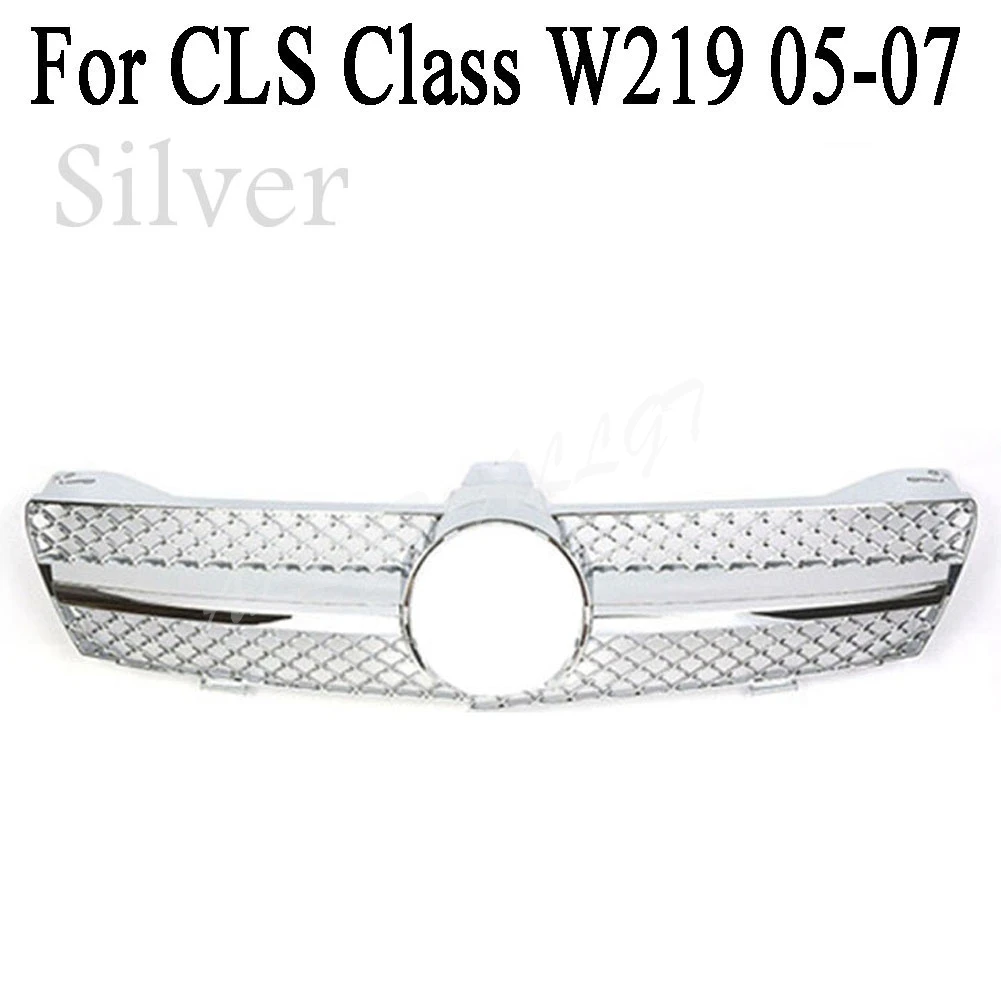 Front Racing Center Grille Facelift Bumper Grill For Mercedes Benz W219 CLS Class 2005 2006 2007 | Автомобили и мотоциклы