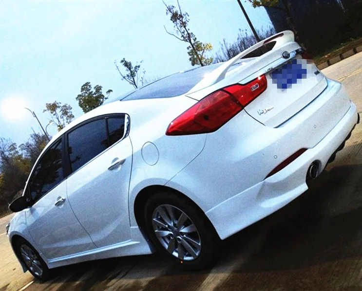 

For Kia Forte K3 Spoiler High Quality ABS Material Car Rear Wing unpaint Color Rear Spoiler For Kia Forte K3 Spoiler 2012-2015