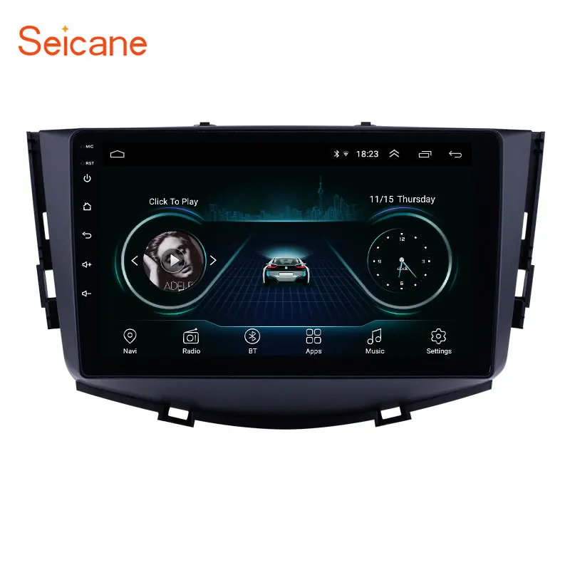 Seicane автомобильное радио 9 дюймов 2.5D экран Android 8 1 для Lifan X60 2011 2012 2013 2014 2015 2016 плеер