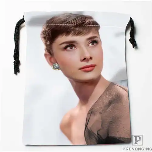 Пользовательские печати Одри-Хепберн сумки для покупок на шнурках дорожный