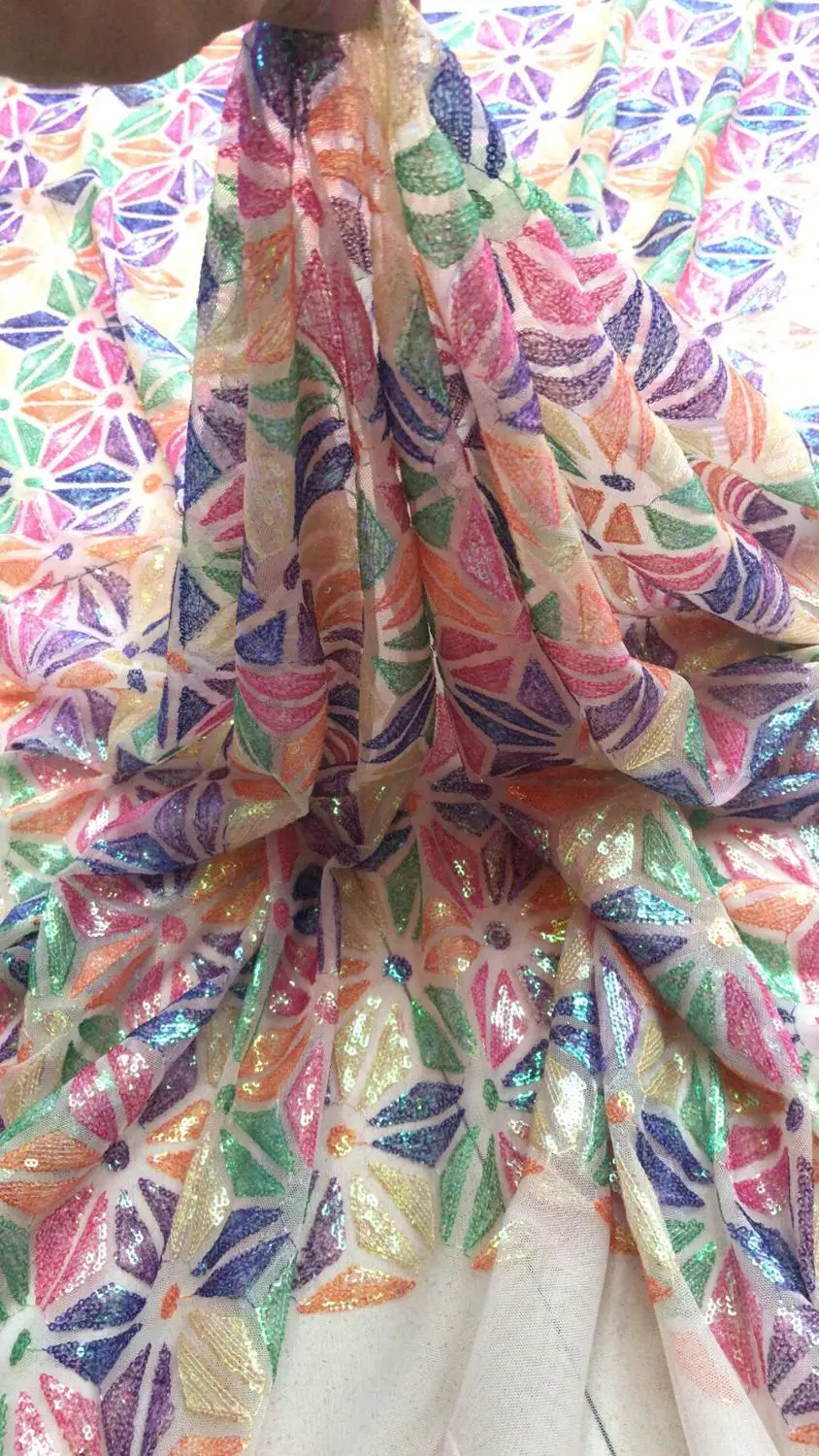 Нигерийский французский чистая кружева Cyndi 9.9220 шнур с аппликацией ткань полным