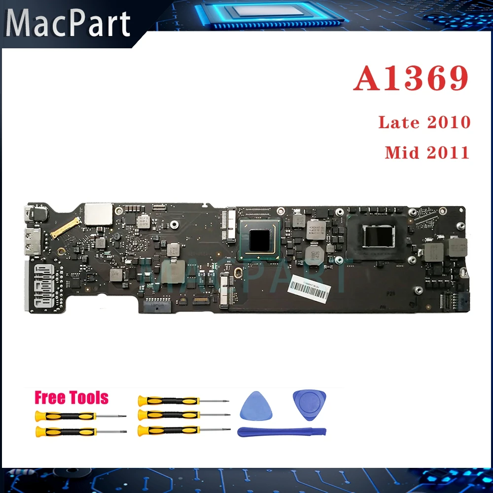 

Original Tested A1369 Motherboard 820-3023-A 820-3023-B for MacBook Air 13" Logic Board Core i5 i7 4GB Late 2010 Mid 2011 years