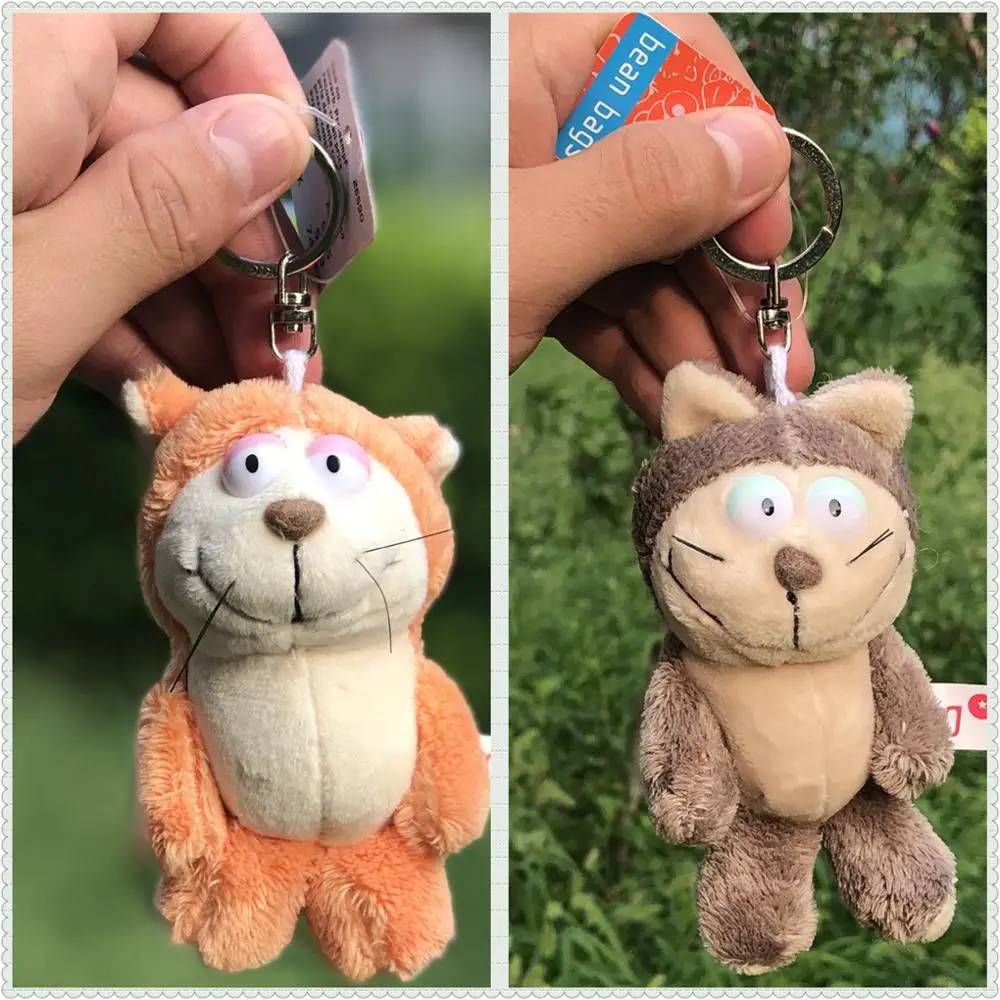 

5 Pcs doraemon cats Pendant Stuffed Plush Keyring, Key holder Doll Gift Animal Dolls Cartoon Doll Kids Birthday Free Shipping