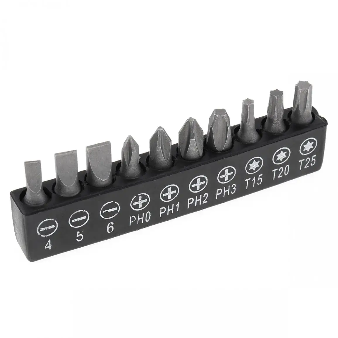 10pcs Carbon Steel Screwdriver Bit Set Magnetic High Hardness Batch Head Screw Driver Bits Slotted Phillips Hexagon Drill | Инструменты