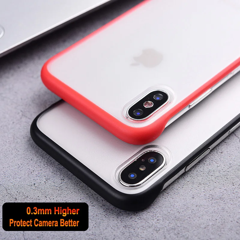 Ультратонкий Прозрачный матовый чехол для iPhone XS Max XR X 8 7 6 6s Plus Мягкий защитный из
