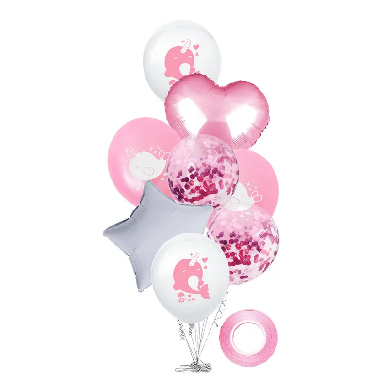 12 дюймовый латексный шар в виде мультяшного Кита кота собаки звездное сердце 18