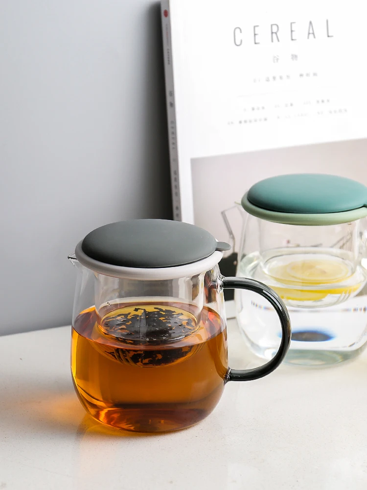 

Accessories Lid Handle Teapot Infuser Glass Green Japanese Slim Puer Tea Kettle Pot Dzbanek Do Herbaty Kitchen Dining Bar KK60CH