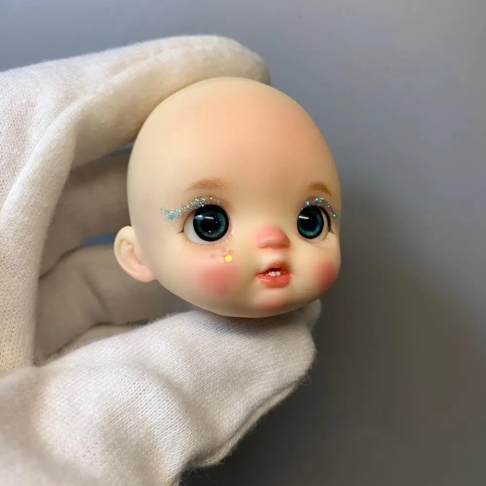 Obitsu OB11 Кукольная голова с макияжем глазами 1/8 BJD может быть открыта k003 | Игрушки и