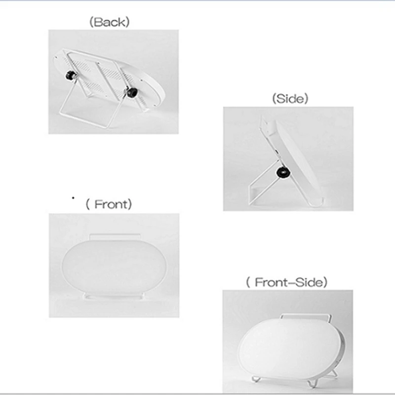 

Oval White SAD Therapy Lamp 3 Modes Seasonal Affective Disorder Phototherapy 6500K Simulating Natural Daylight EU Plug