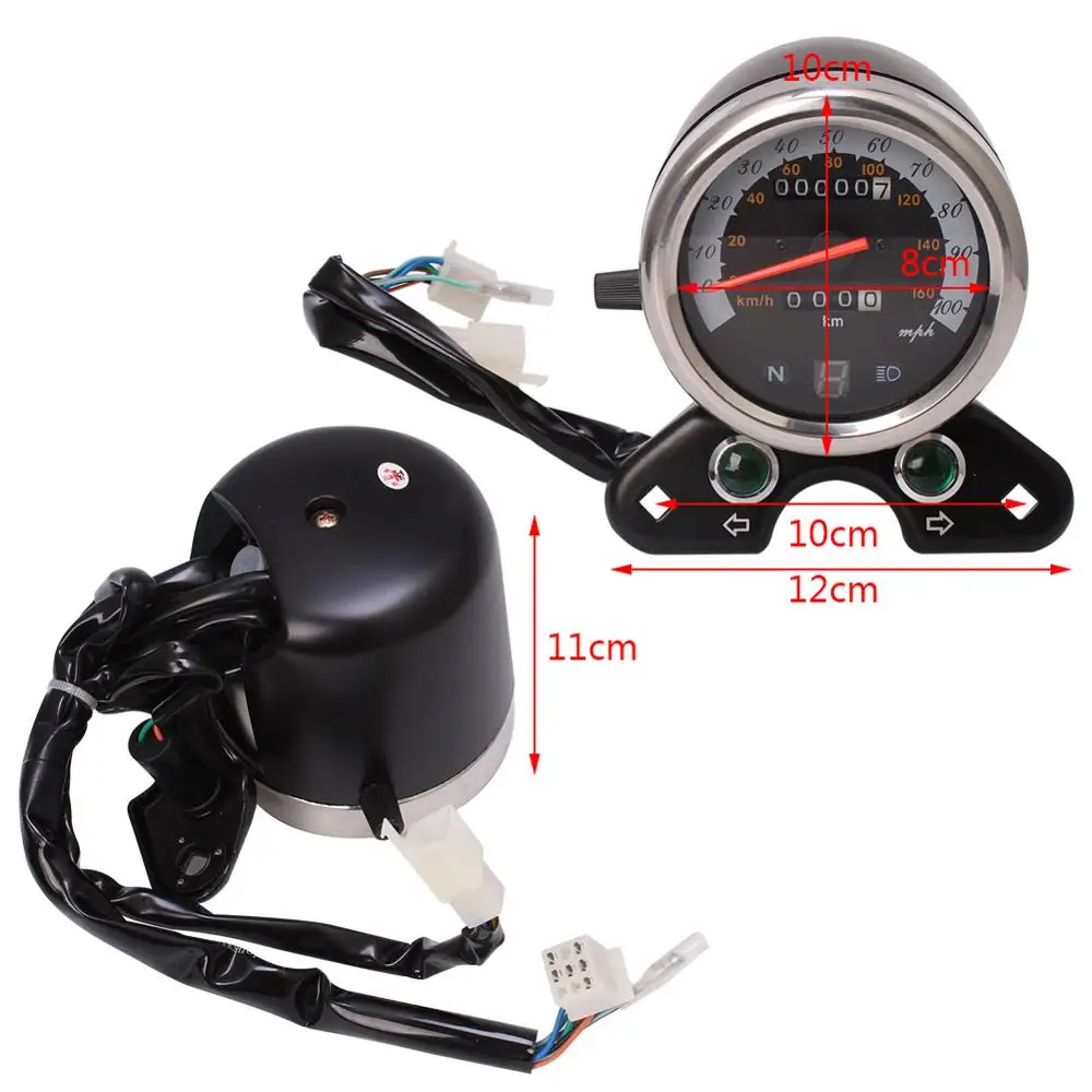 Спидометр для мотоцикла и электроники Универсальный светодиодный Тахометр