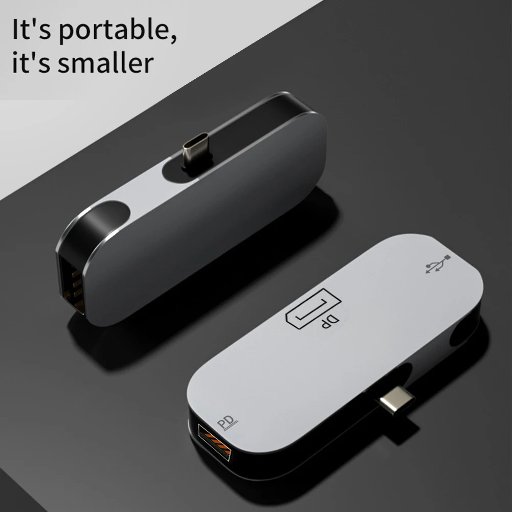 

3 in 1 USB Type C Hub USB C to 8K Display Port 1.4 USB 2.0 Port 100W PD Hard Disk Drive External Enclosure for Adapter