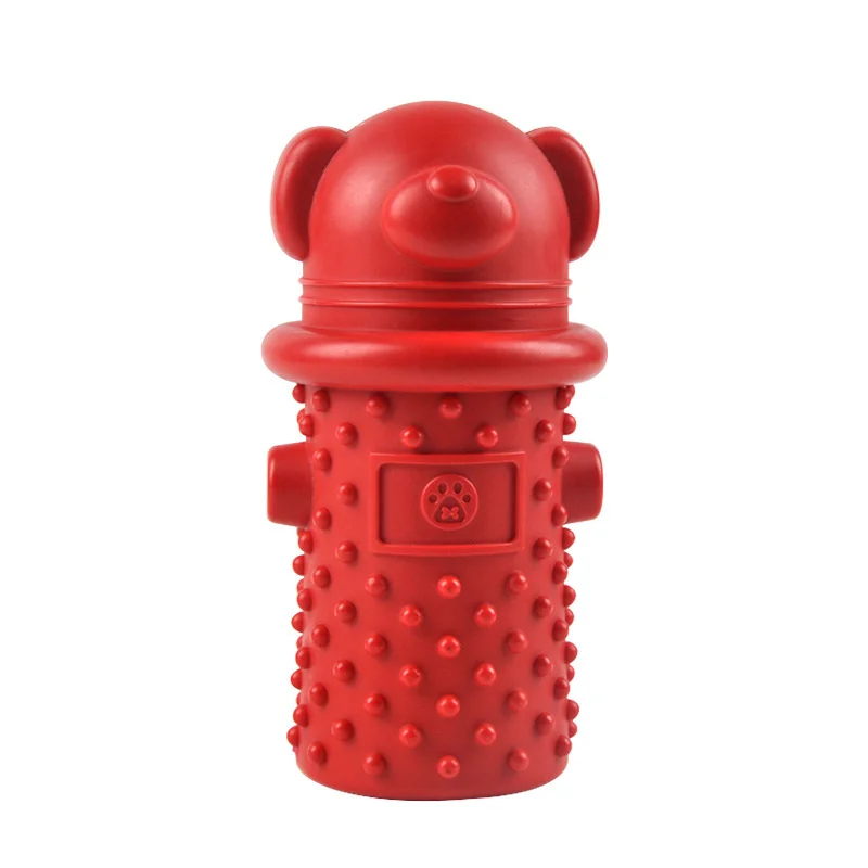 

New red TPR rubber training floating dog toy molar bite pet dog toy