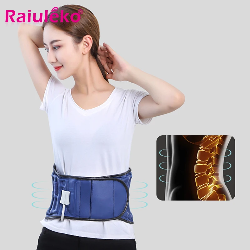 

Adjustable Waist Lumbar Traction Therapy Back Waist Support Belt Lumbar Brace Massage Band Health Care Belt Care Relief Pain