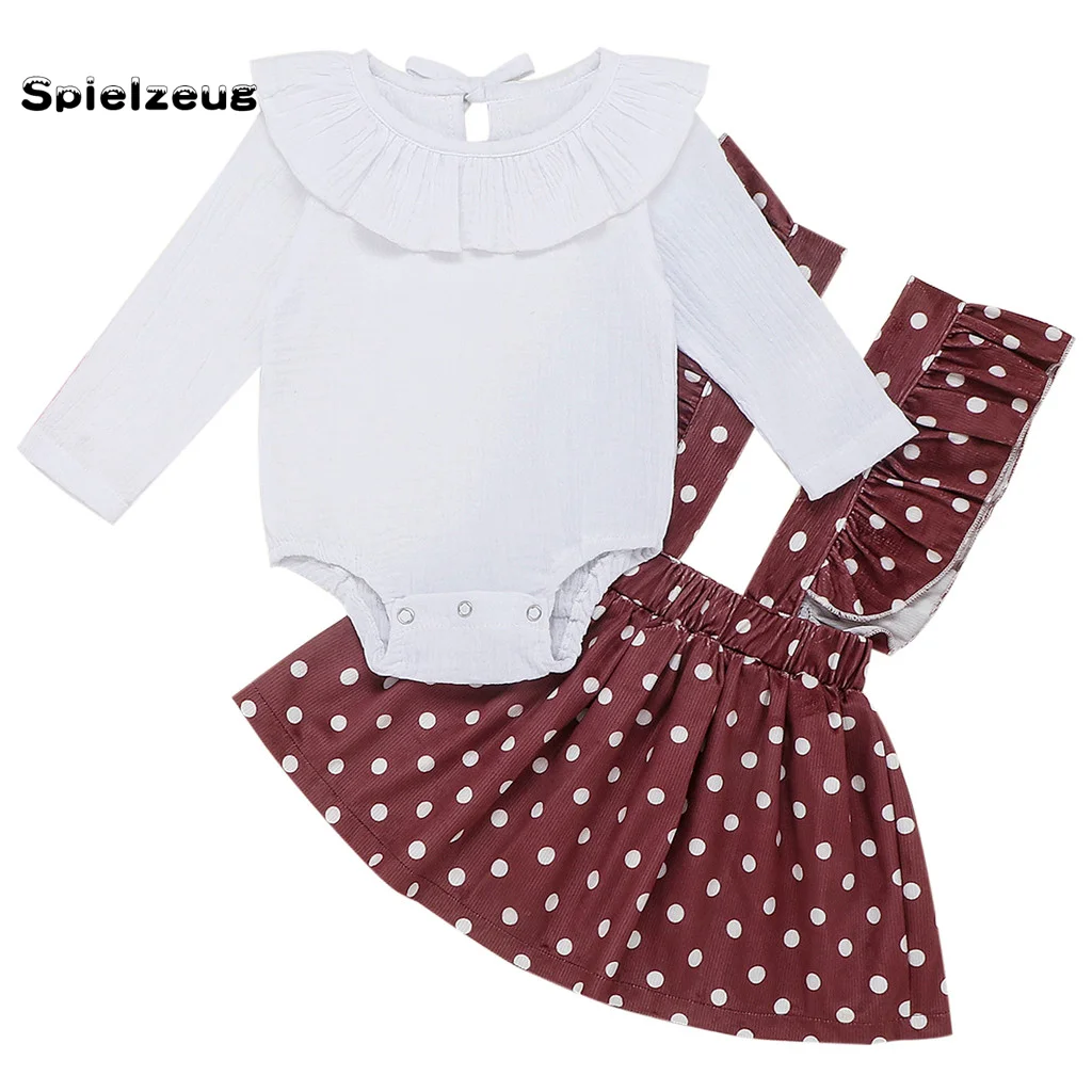 Модная одежда для новорожденных Одежда маленьких девочек Однотонная Цвета с