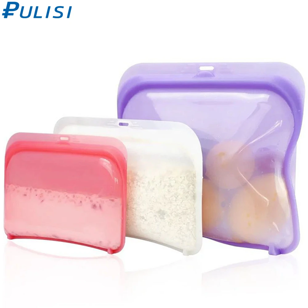 1 шт. многоразовый контейнер для еды силиконовые пакеты обновления контейнеры на