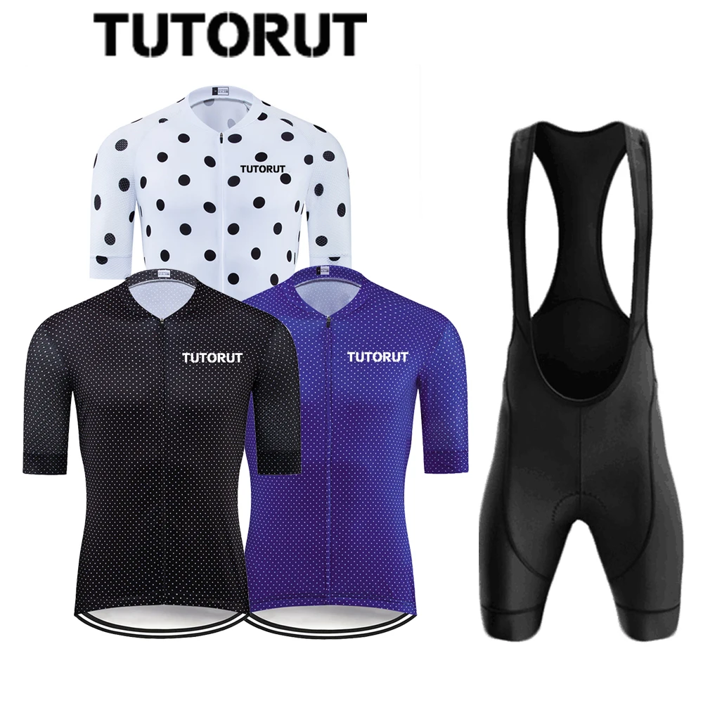 

TUTORUT 2021 Summer New Cycling Suit Short-sleeved Men's Professional Racing Suit Quick-drying Mountain Bike Sportswear