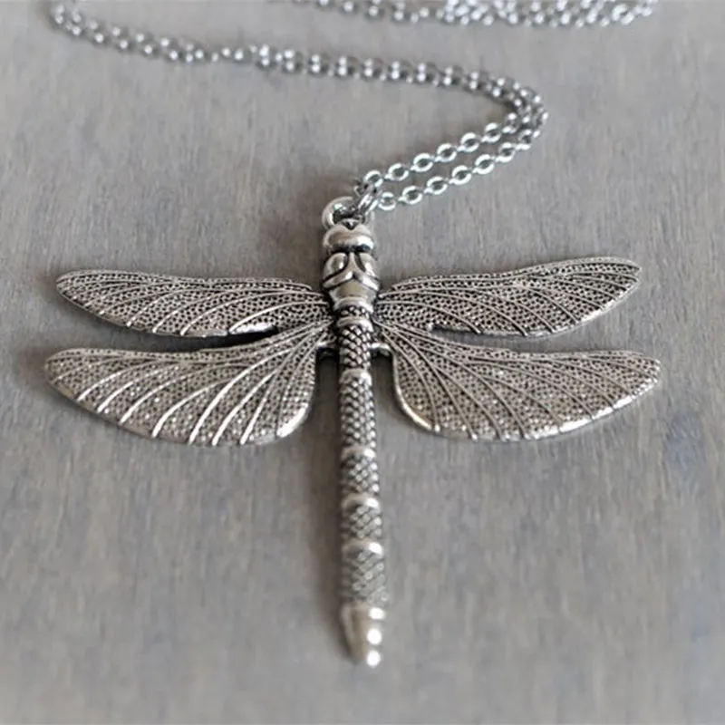 

Large Dragonfly Pendant Long Chain Necklace Boho Long Necklace Good Luck Butterfly Necklace Necklaces for Women