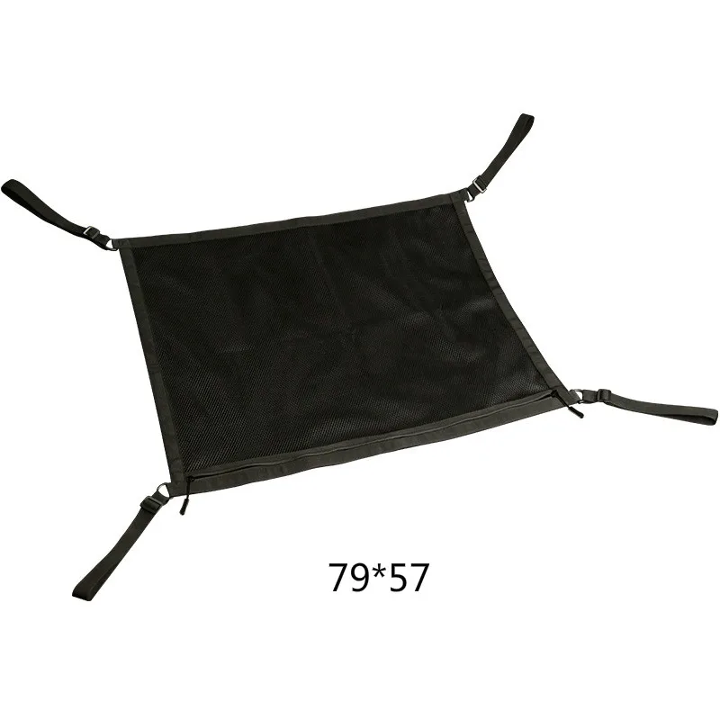 

Car Ceiling Storage Net Pocket Universal Car Roof Interior Cargo Net Bag with Drawstring Sundries Storage Bag