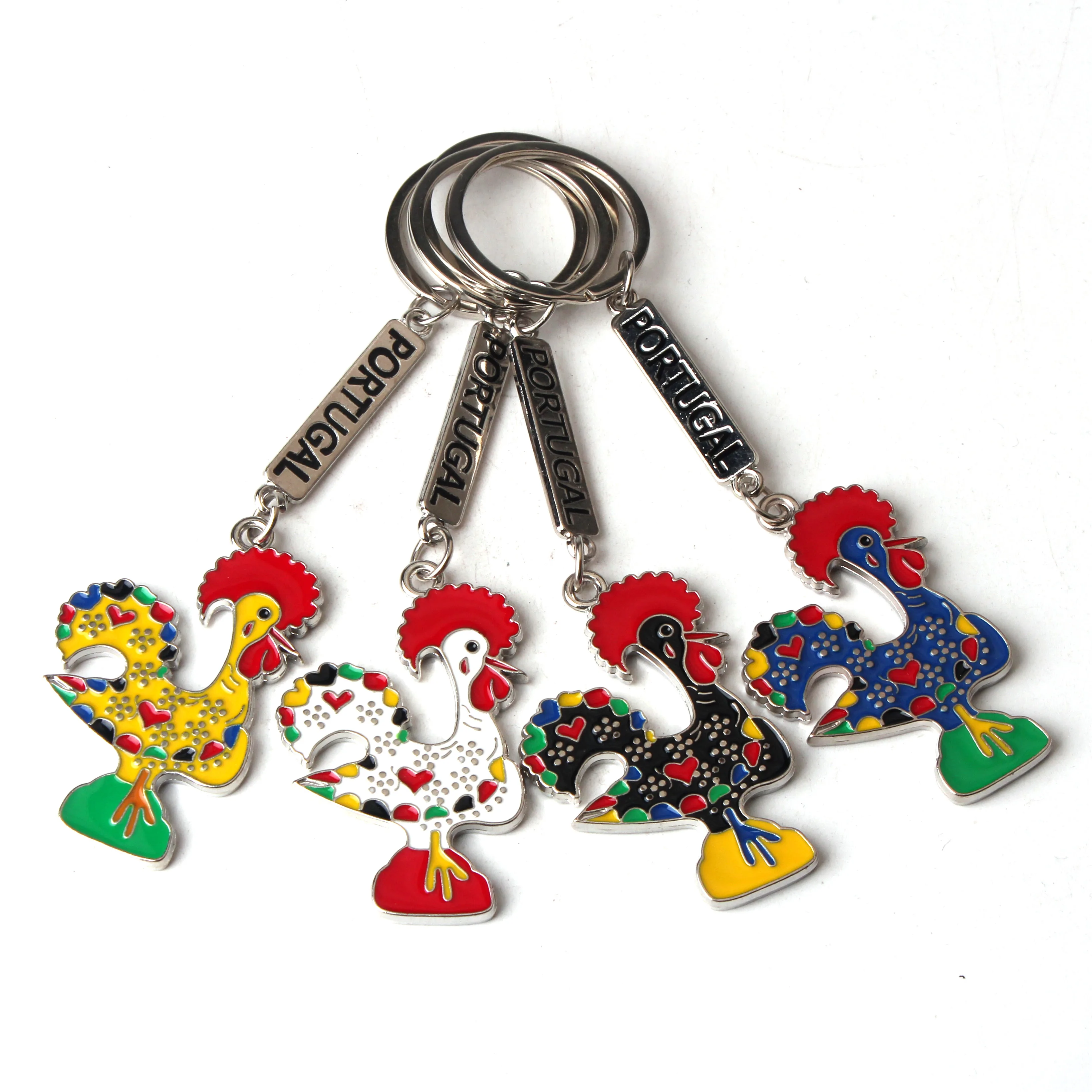 Новый модный металлический брелок для ключей Португалия сувенир петух милый подарок ручная работа домашний декор
