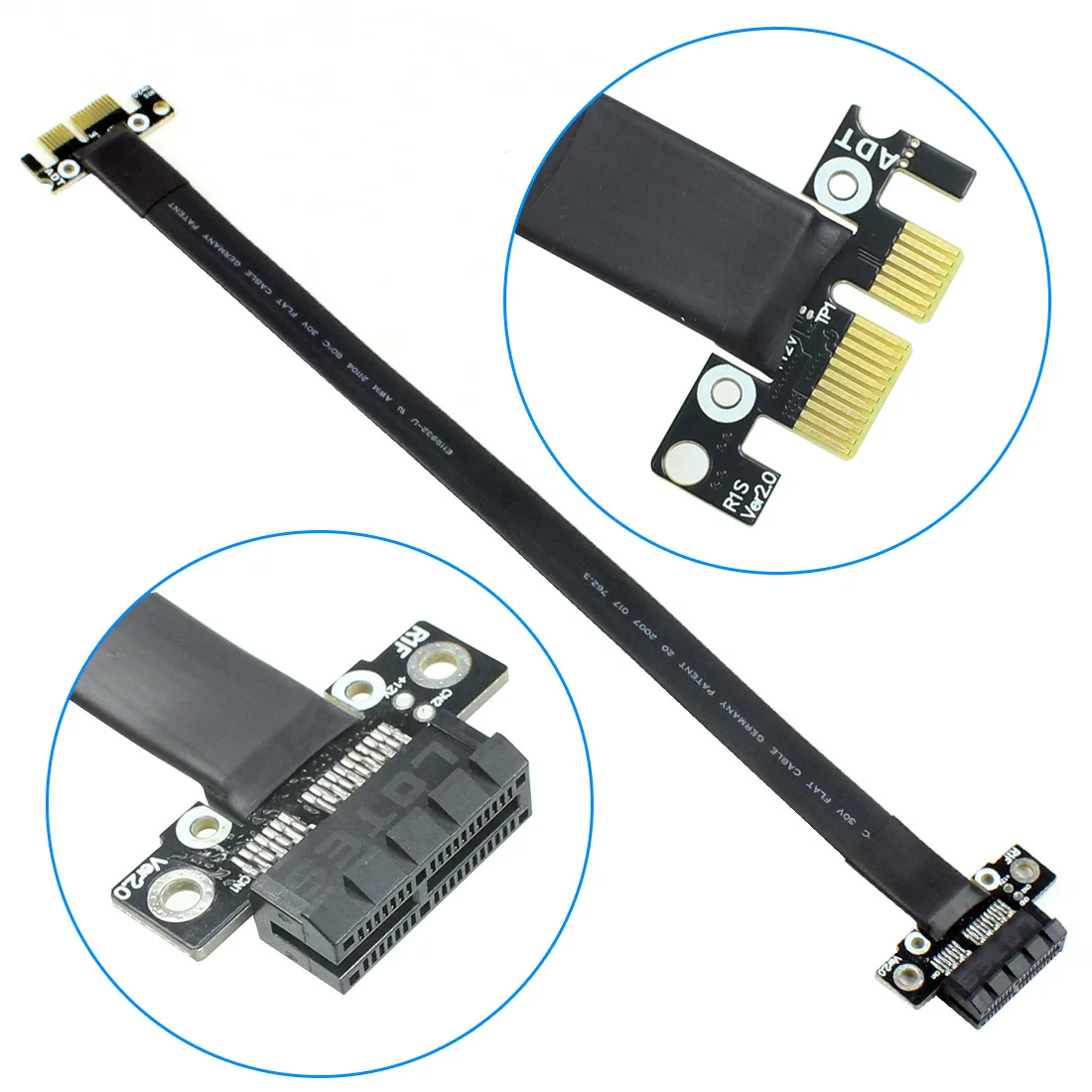 Riser PCI Express PCIe Gen3.0 x1 x16 графическая карта для майнинга ленточный Удлинительный