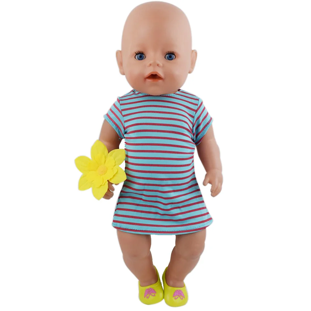 Новое платье для 43 см Детская кукла милые Джемперы комбинезоны 17 дюймов Zapf