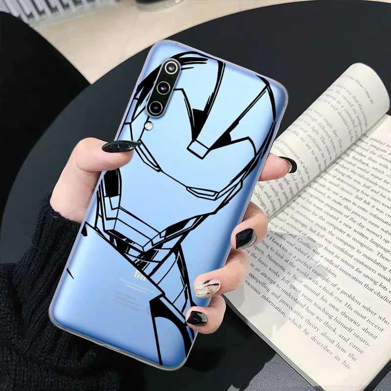 Чехол с изображением Человека-паука Железного человека для Xiaomi Redmi Note 7 Pro чехол Mi9