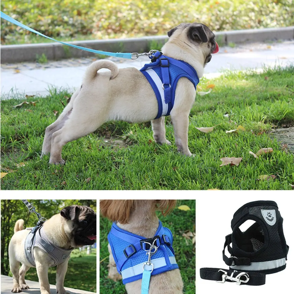 Светоотражающий нагрудный ремень для домашних животных Регулируемая сетчатая