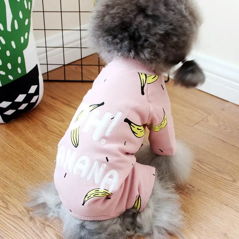 

Banana Dog Clothes Pet Jumpsuits for Dog Outfits Pajamas Cotton French Bulldog Clothing Puppy Pet Clothes for Dogs Pets Clothing