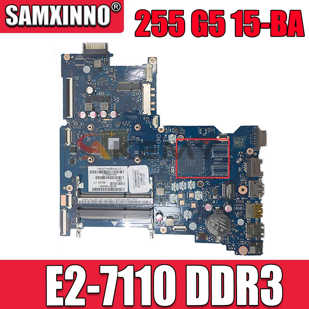 

For HP 255 G5 15-BA Laptop Motherboard BDL51 LA-D711P 858589-601 858589-001 MAIN BOARD E2-7110 1.8Ghz CPU DDR3 100% fully tested