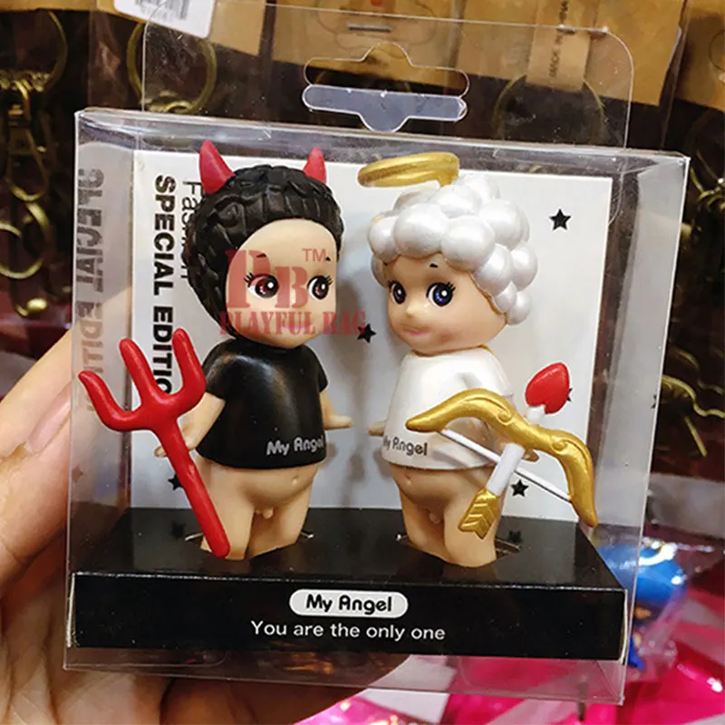 2017 пара! Sonny ангел и Ангел Кукла дьявол белка один рог orc случайные предметы