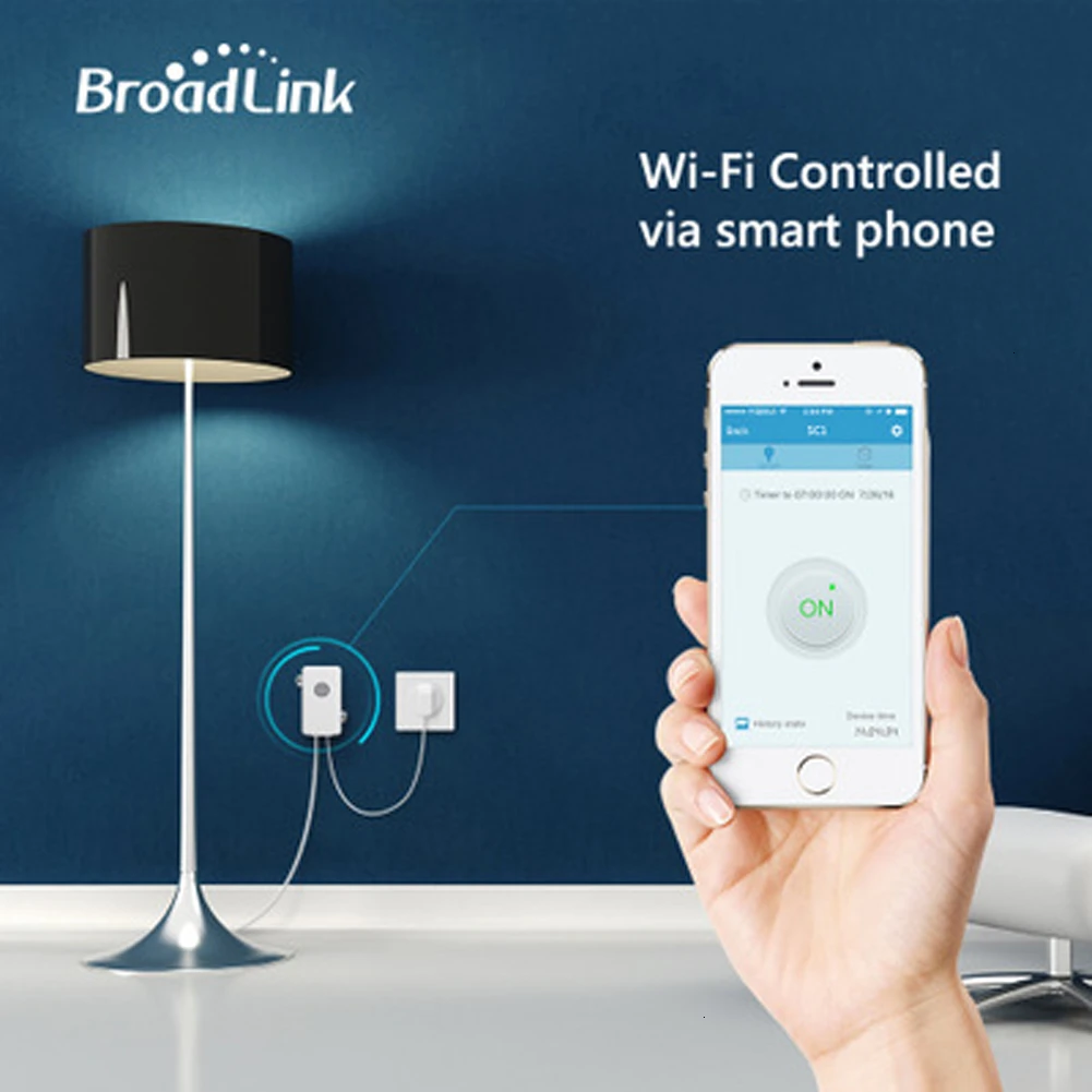 Умный настенный выключатель Broadlink SC1 работает с Google Home и Alexa беспроводным Wi-Fi
