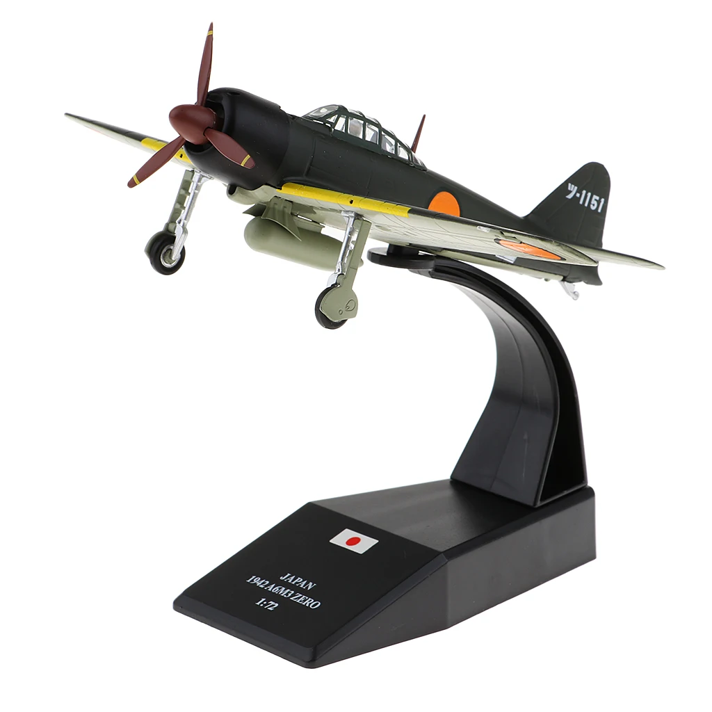 Японский Mitsubishi A6M3 Zero - 1940 1:72 Металлический Литой самолет включает в себя